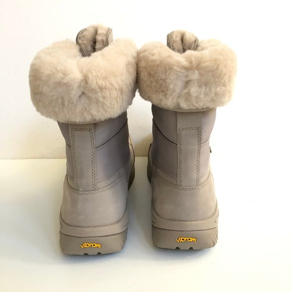 UGG MEN BUTTE MONO PUTTY WATERPROOF SHEARLING Boots - Picture 4 of 6